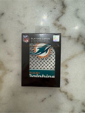 NFL Miami Dolphins Standard size Playing Cards - NWT never opened/used